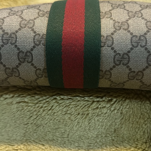 Gucci Ophidia Cherry Clutch-EUC Velcro Closure Added D Rings & Unbranded Strap - Picture 7 of 15